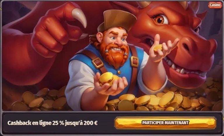 Dragonia Casino Cashback live