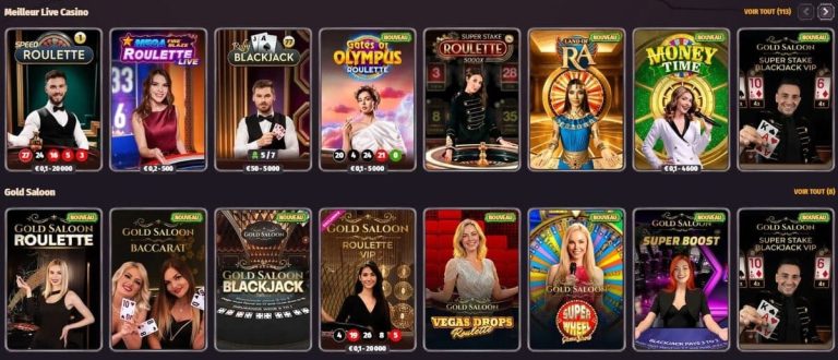 Dragonia Casino jeux live